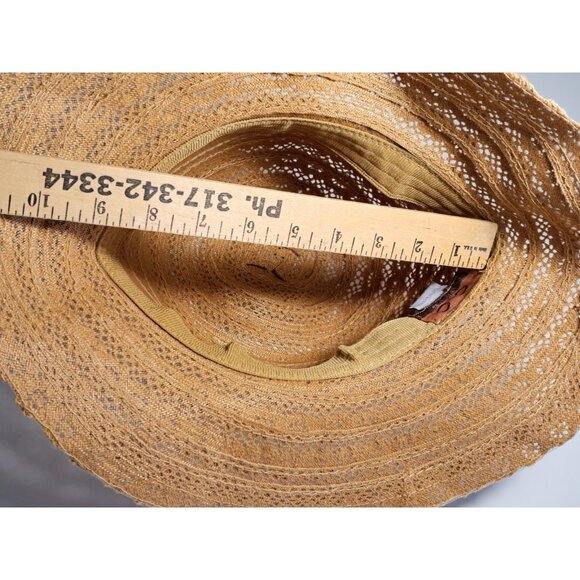 C.C. Exclusive Women's Crochet Hat Packable Tan Cotton One Size Summer Travel - Picture 6 of 8